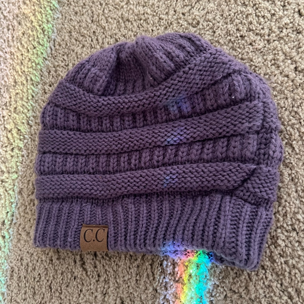 C C beanie purple